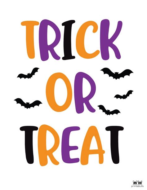 Free Printable Trick Or Treat Sign